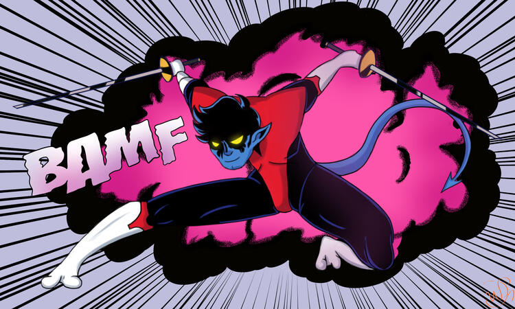 BAMF! Nightcrawler fanart (X-Men) BAMF! Nightcrawler fanart (X-Men)